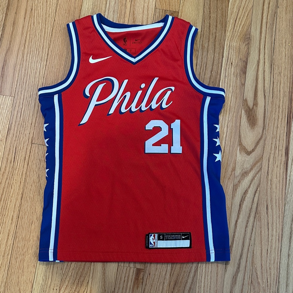 Red Joel Embiid Sixers Jersey